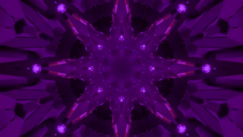 Abstract 3d illustration of purple spherical dynamic shapes Stock Footage 149153947