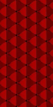 Abstract 3D illustration of a repeating grid of red triangular Stockillustratie
