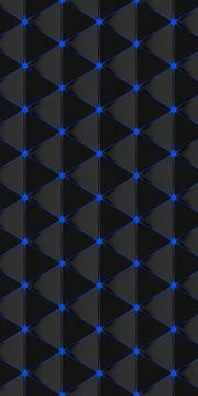Abstract 3D illustration of a seamless grid of black triangular shapes イラスト素材