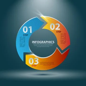 Abstract 3d infographics. vector illustration for your business presentation Stock Illustration