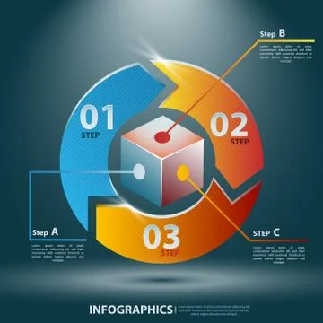 Abstract 3d infographics. vector illustration for your business presentation Stock-Illustration