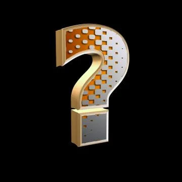 Abstract 3d interrogation point with halftone texture Illustrazione stock