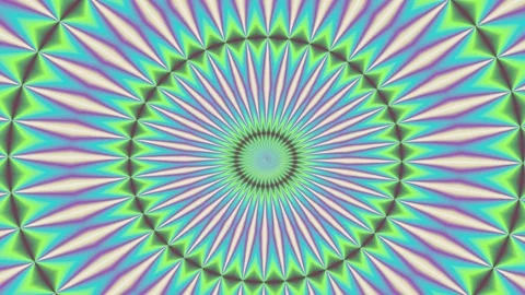 Abstract 3D Kaleidoscope Seamless Repeating Circular Pattern. 8K Loop Stock Footage 339072307