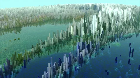 Abstract 3d landscape Stock Footage 68762552