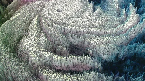 Abstract 3d landscape Stock Footage 68834711