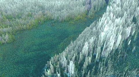 Abstract 3d landscape Stock Footage 68834951