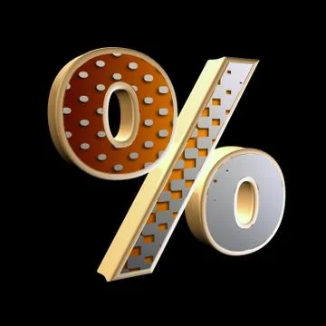 Abstract 3d letter with halftone texture Stock Illustration