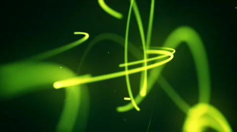 Abstract 3d line green Stock Footage 660933