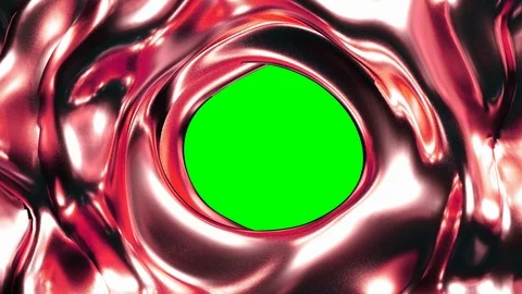Abstract 3d liquid computer render red material. 4k seamless looping footage. Stock Footage 109315509