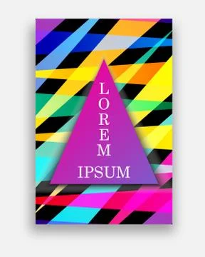 Abstract 3d liquid fluid color shape. Creative modern cover template. Vector Stock Illustration