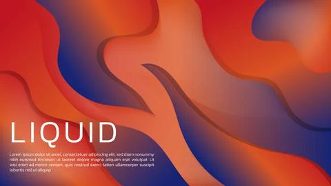 Abstract 3D Liquid Gradient Background with Soft Color for Web Landing Page a Stock Illustration