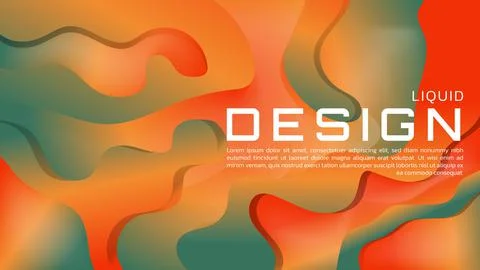 Abstract 3D Liquid Gradient Background with Soft Color for Web Landing Page a Stockillustratie