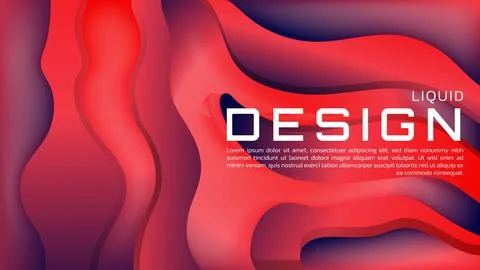 Abstract 3D Liquid Gradient Background with Vibrant Color for Web Landing Pag Stockillustratie