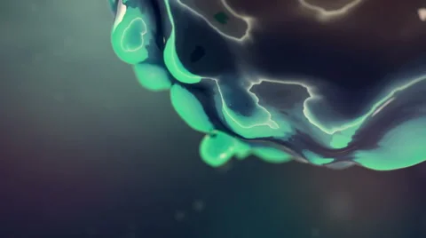 Abstract 3d liquid object grows Stock Footage 44147612
