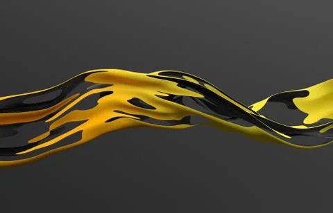 Abstract 3D Liquid Shape Stock Illustration