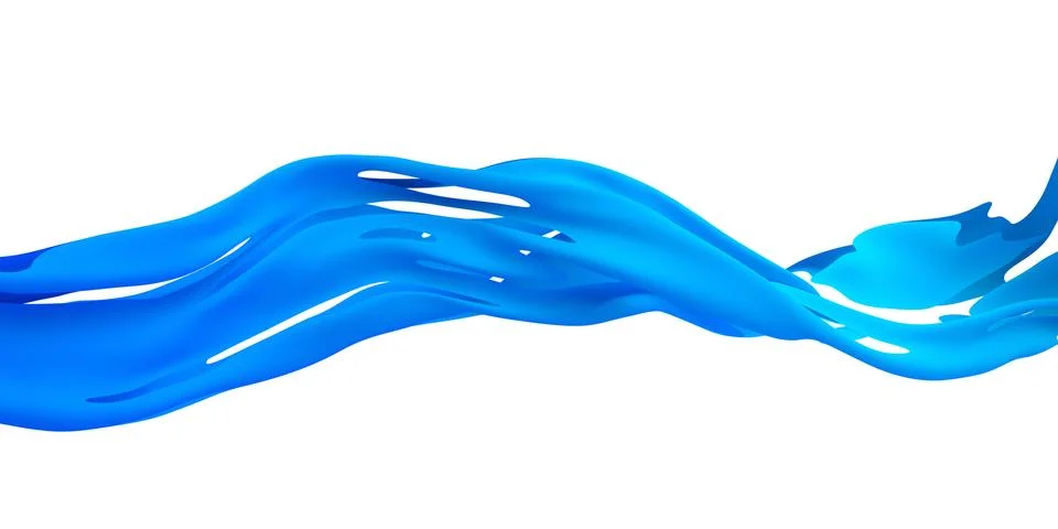 Abstract 3D Liquid Shape Stock-Illustration