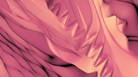 Abstract 3D Liquid Waves Fluid Art Seamless Loop. Stock Footage 340831475