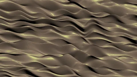 Abstract 3D Liquid Waves Fluid Art Seamless Loop. Stock Footage 340831553