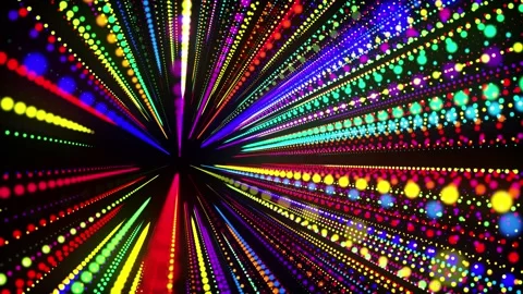 abstract 3d loop background with glowing... | Stock Video | Pond5