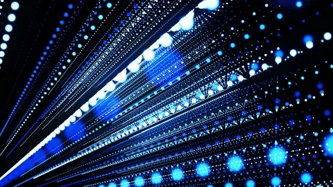 abstract 3d loop background with glowing... | Stock Video | Pond5