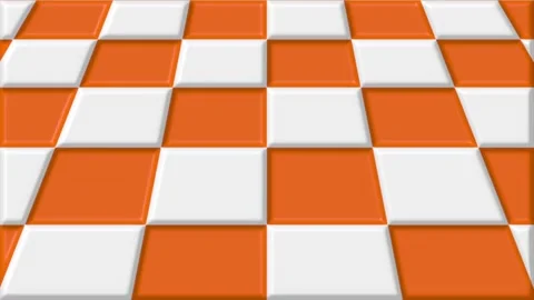 Abstract 3d loop checkerboard motion Video stock 342285305