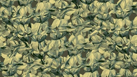Abstract 3D low poly background with chaotic tumbling shapes Stockbeeldmateriaal 339691759