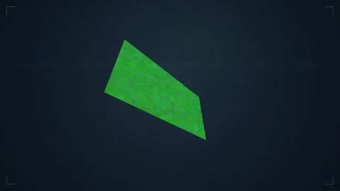Abstract 3D Low Poly Football Pitch Assembly Motion Graphic Vídeos de archivo 344232893