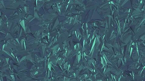 Abstract 3D Low Poly Geometric Shapes Moving Chaotically Seamless Loop Stock Footage 340271900
