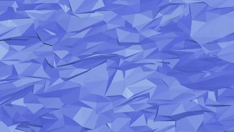 Abstract 3D Low Poly Geometric Shapes Moving Chaotically Seamless Loop Stock Footage 340271920