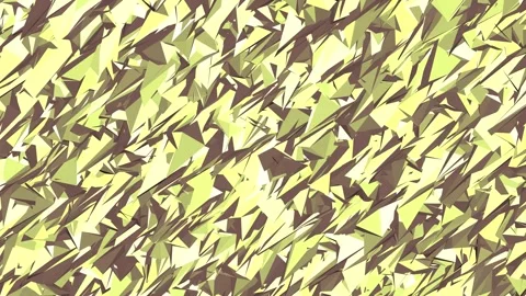 Abstract 3D Low Poly Geometric Shapes Moving Chaotically Seamless Loop Stock Footage 340271934