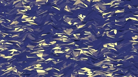 Abstract 3D Low Poly Geometric Shapes Moving Chaotically Seamless Loop Stock Footage 340271937