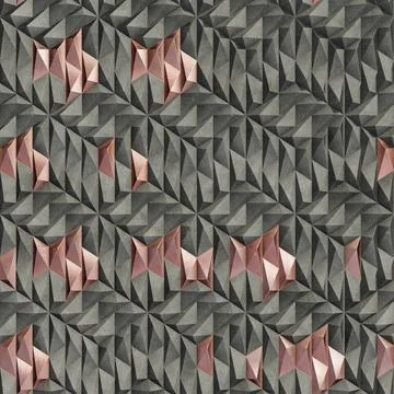 Abstract 3D Low Poly Geometric Background 库存插图