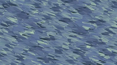 Abstract 3D low poly loop with chaotic blue crystalline scales Stock Footage 339712367