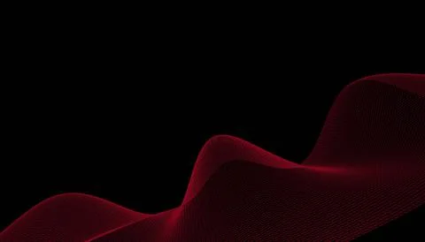 Abstract 3d mesh wave background. Futuristic technology style. Elegant backgr Stock Illustration