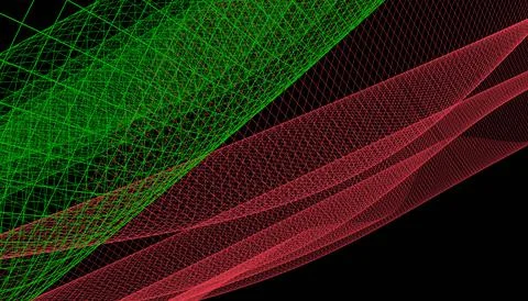 Abstract 3d mesh wave background. Futuristic technology style. Elegant backgr Stock Illustration