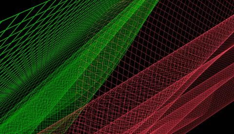 Abstract 3d mesh wave background. Futuristic technology style. Elegant backgr Stock Illustration
