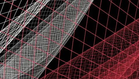 Abstract 3d mesh wave background. Futuristic technology style. Elegant backgr Stock Illustration