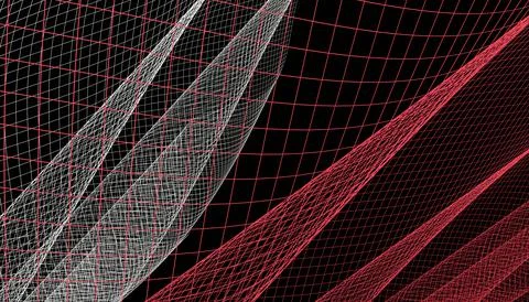 Abstract 3d mesh wave background. Futuristic technology style. Elegant backgr Stock Illustration