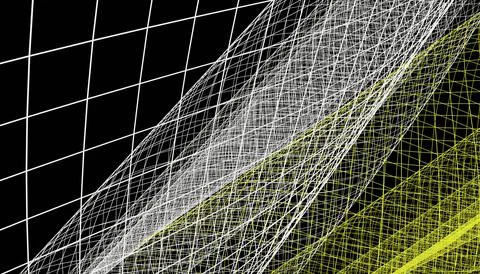 Abstract 3d mesh wave background. Futuristic technology style. Elegant backgr Stock Illustration