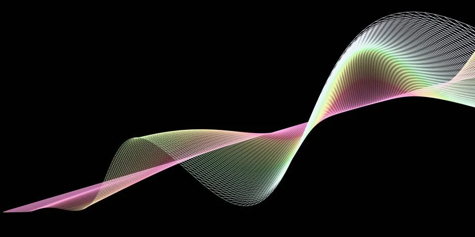 Abstract 3d mesh wave background. Futuristic technology style. Elegant back.. Stock-Illustration