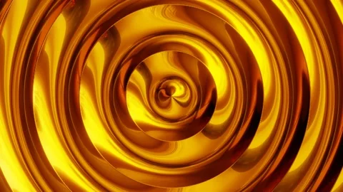Abstract 3D motion graphic background with gold lustrous waves Stock Footage 144434166