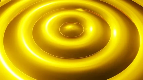 Abstract 3D motion graphic background with gold waves Stock Footage 148377126