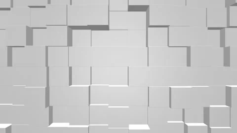Abstract 3d moving white cubes background Stock-Footage 171262825