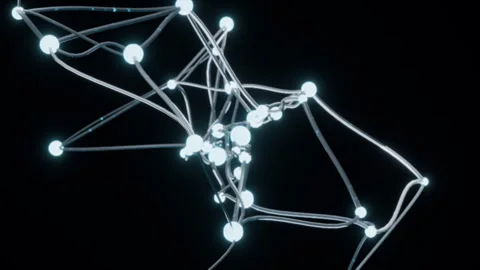Abstract 3D Neural Network Synapses Vídeos de archivo 332126922