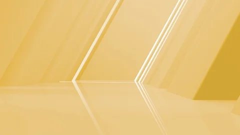 Abstract 3d object corridor with light effect flying around. 4K animation render Stock Footage 106929690