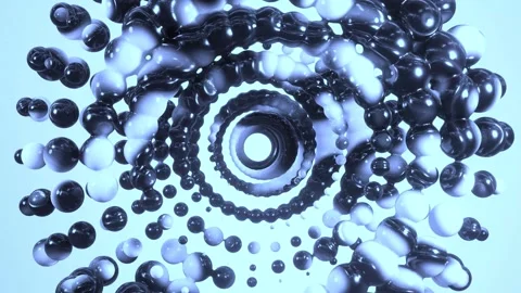 Abstract 3D Object Rotation – Futuristic Motion Background Video stock 316450203