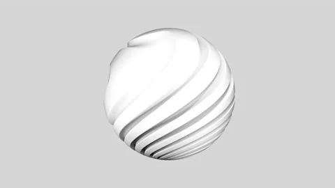 Abstract 3d organic sphere. Animation of bionic substance in 4K resolution Stock Footage 214069917
