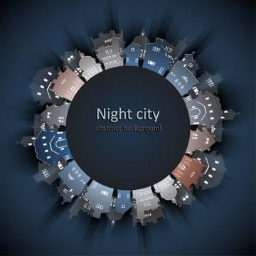 Abstract 3D Paper City background Stock Illustration
