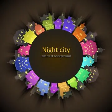 Abstract 3D Paper City background Stock Illustration