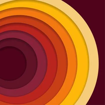 Abstract 3d paper cut background Stock Illustration